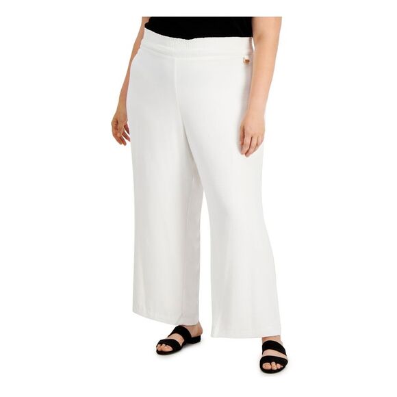CALVIN KLEIN Womens Stretch Pleated Wear To Work Pants